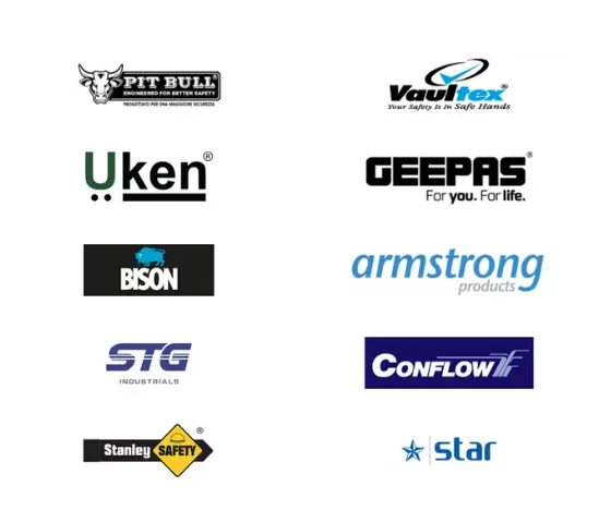 Major brands we supply - Pitbull , Vaultex , Uken , Geepas , Bison , Armstrong , STG , Conflow , Stanley Safety , Star